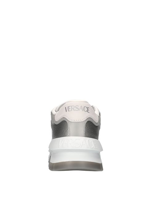 Sneakers in pelle VERSACE | 1015437 1A10925 2310PBIANCO-GRIGIO-ARGENTO